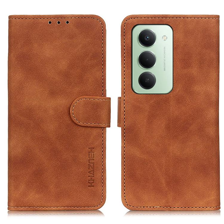 

For Redmi 15 5G Global/15 4G SEA 169.5 KHAZNEH Retro Texture Flip Leather Phone Case(Brown)