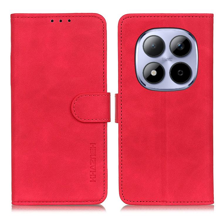 

For Redmi Note 15 Pro 5G Global 163.6 KHAZNEH Retro Texture Flip Leather Phone Case(Red)
