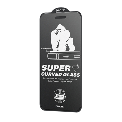 

For iPhone 16 Pro WK WTP-094 King Kong 6D Curved Frosted Tempered Glass Film