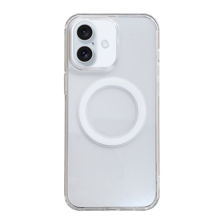 

For iPhone 16 Clear Acrylic TPU MagSafe Phone Case(Transparent)