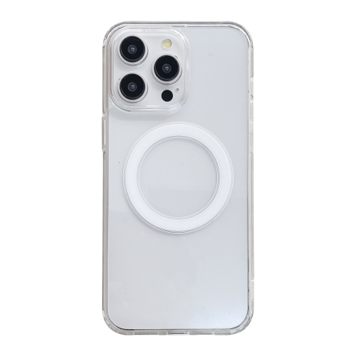 

For iPhone 15 Pro Clear Acrylic TPU MagSafe Phone Case(Transparent)
