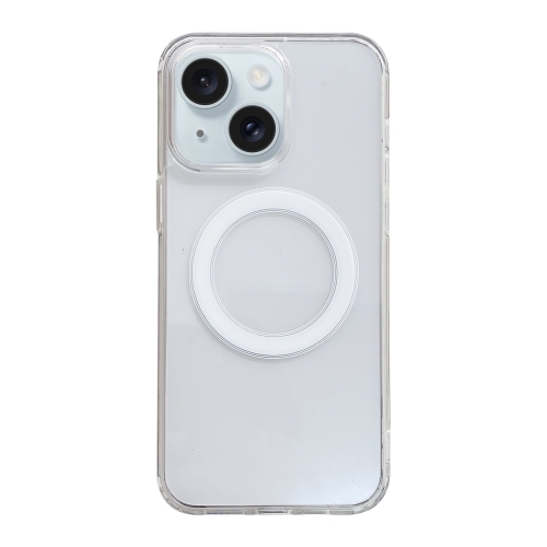 

For iPhone 15 Clear Acrylic TPU MagSafe Phone Case(Transparent)
