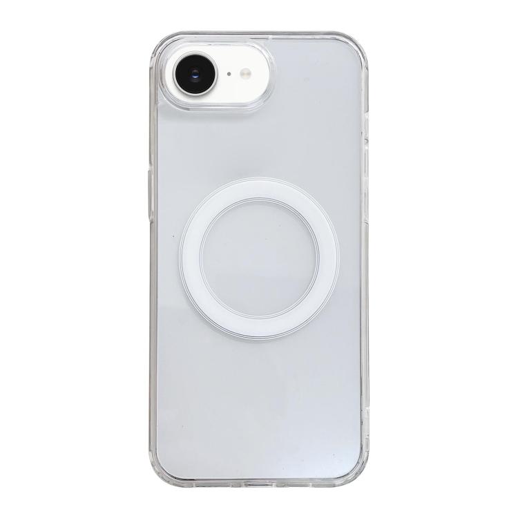 For iPhone 17e Clear Acrylic TPU MagSafe Phone Case(Transparent)