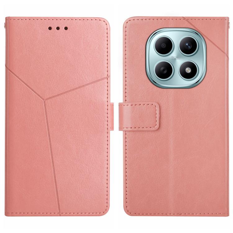

For Redmi Note 15 5G Global 164mm Y-shaped Pattern Flip Leather Phone Case(Pink)