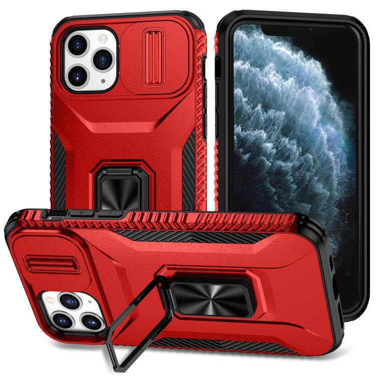 

For iPhone 11 Pro Sliding Camshield Holder Phone Case(Red)