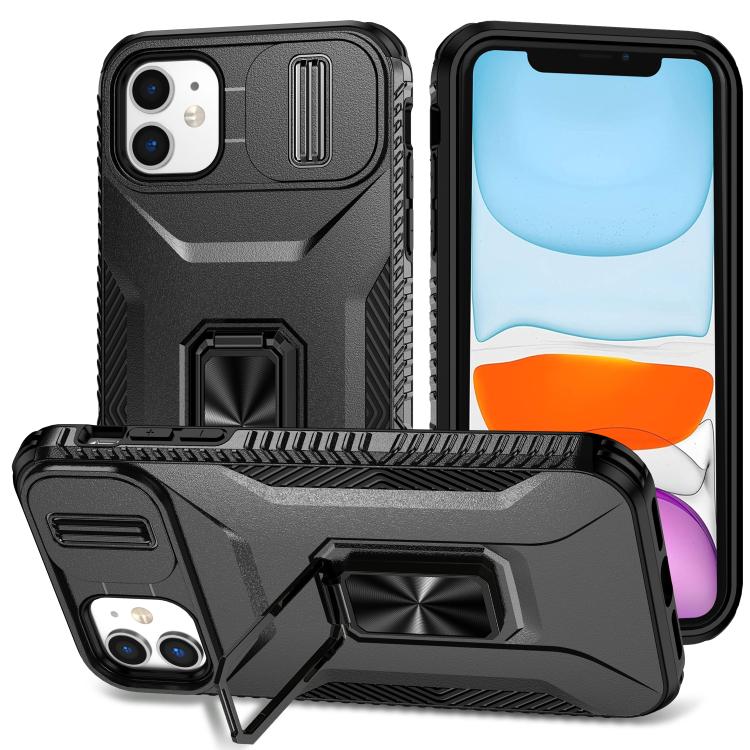 

For iPhone 11 Sliding Camshield Holder Phone Case(Black)
