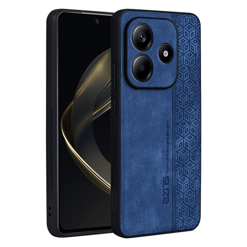 

For Redmi Note 14 5G AZNS 3D Embossed Skin Feel Phone Case(Sapphire Blue)