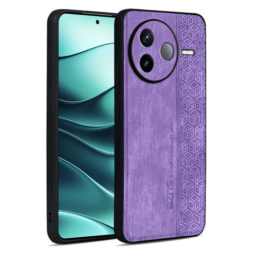 

For Redmi K80 AZNS 3D Embossed Skin Feel Phone Case(Purple)