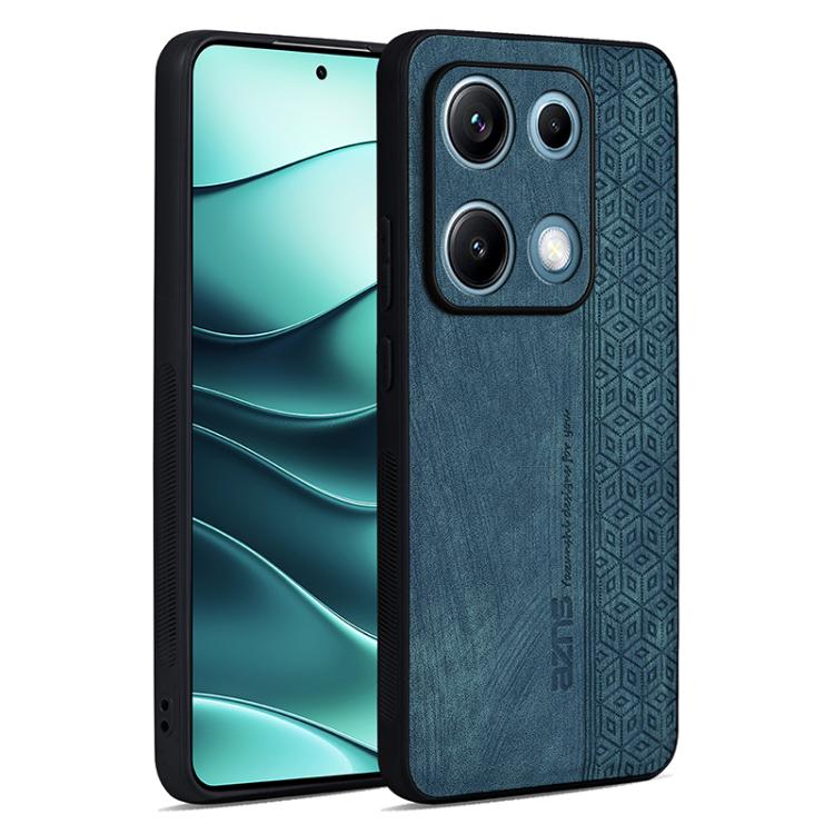 

For Redmi Note 14S 4G AZNS 3D Embossed Skin Feel Phone Case(Dark Green)