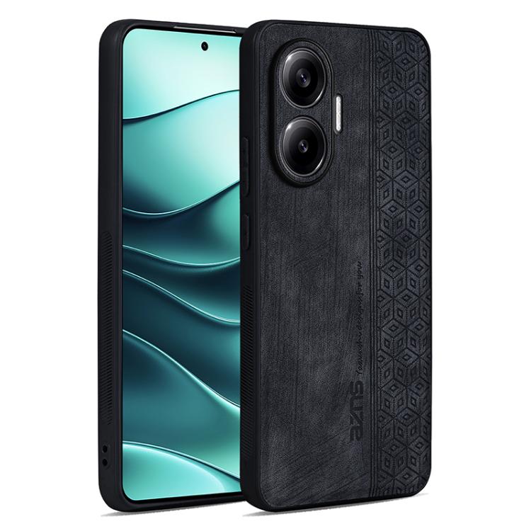 

For Redmi Turbo 4 Pro AZNS 3D Embossed Skin Feel Phone Case(Black)