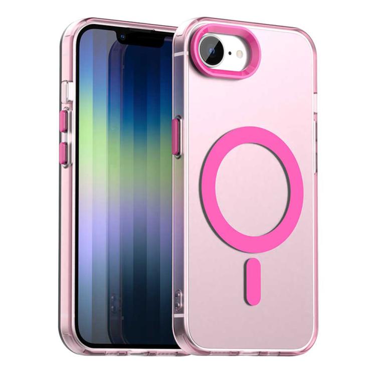

For iPhone 16e Candy Magsafe PC Hybrid TPU Phone Case(Red)