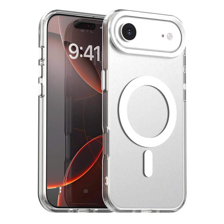 

For iPhone 17 Air Candy Magsafe PC Hybrid TPU Phone Case(White)