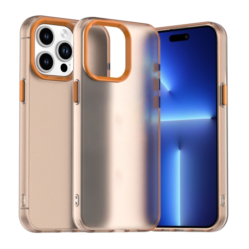 

For iPhone 15 Pro Max Candy PC Hybrid TPU Shockproof Phone Case(Orange)