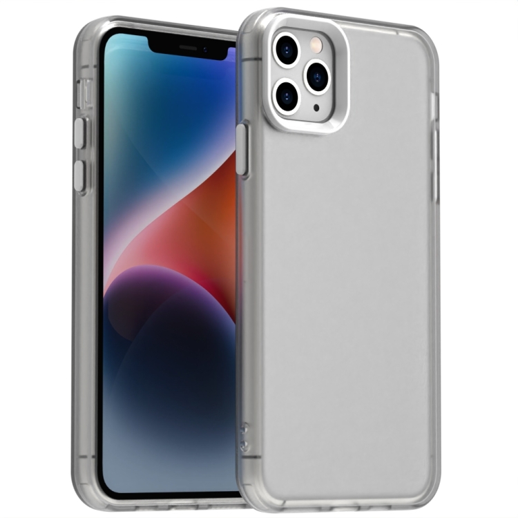 

For iPhone 11 Pro Max Candy PC Hybrid TPU Shockproof Phone Case(White)