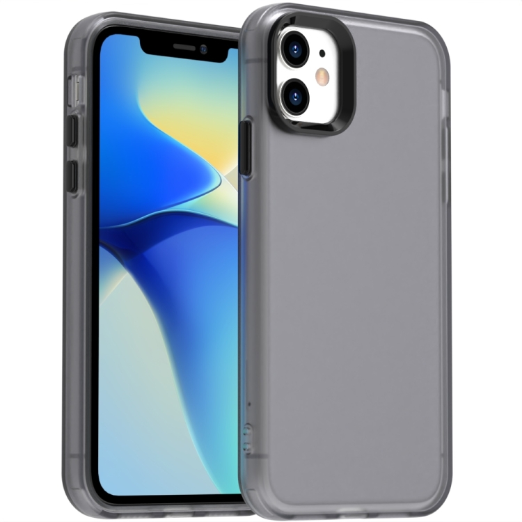 

For iPhone 11 Candy PC Hybrid TPU Shockproof Phone Case(Black)