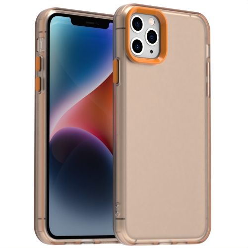 

For iPhone 11 Pro Candy PC Hybrid TPU Shockproof Phone Case(Orange)