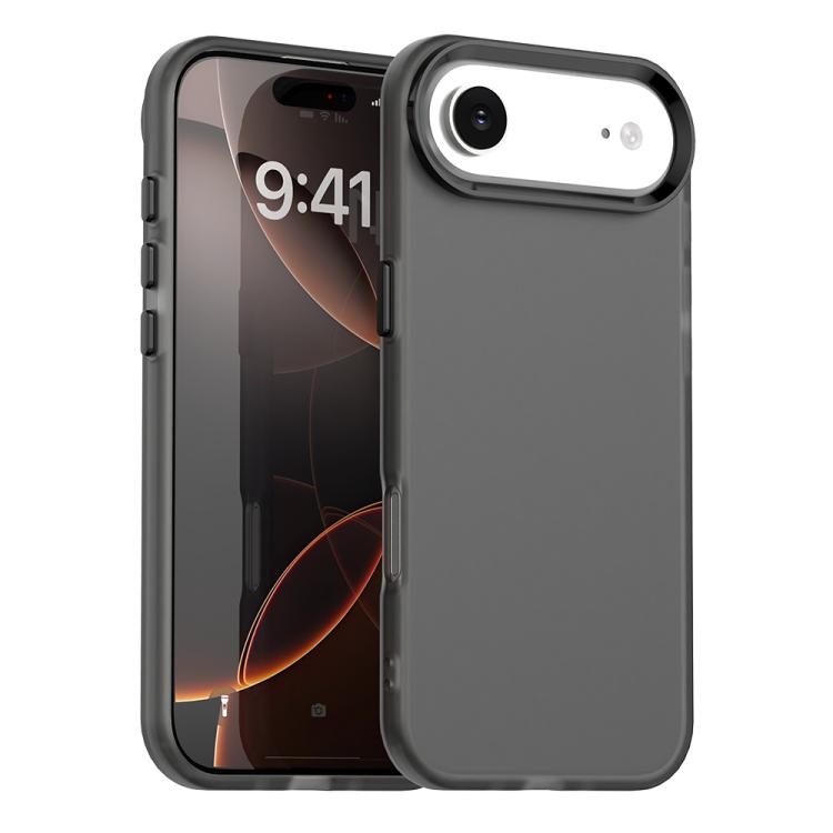 

For iPhone 17 Air Candy PC Hybrid TPU Shockproof Phone Case(Black)