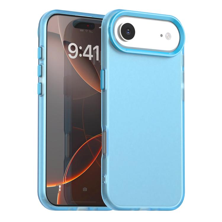 

For iPhone 17 Air Candy PC Hybrid TPU Shockproof Phone Case(Blue)