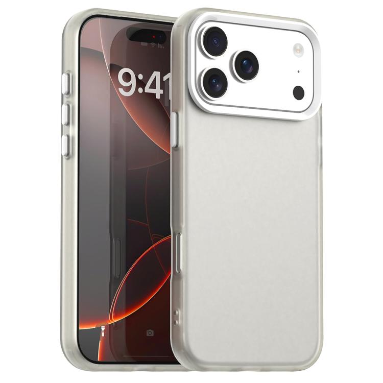 For iPhone 18 Pro Max Candy PC Hybrid TPU Shockproof Phone Case(White)