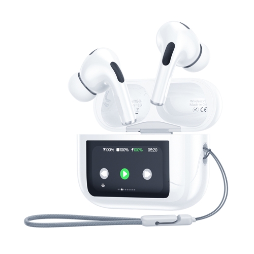 

WEKOME WS-06 Yiesion Smart Color Screen Noise Reduction Wireless Bluetooth Earphones(White)