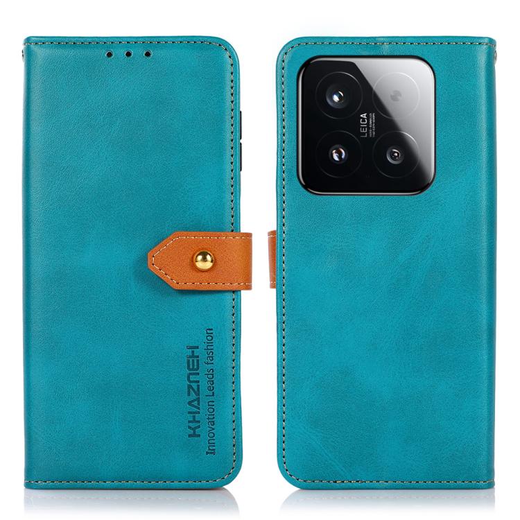 

For Xiaomi 15T 5G KHAZNEH Cowhide Texture Flip Leather Phone Case(Blue)