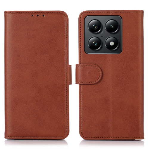 

For Xiaomi 14T Pro Cow Texture Leather Phone Case(Brown)