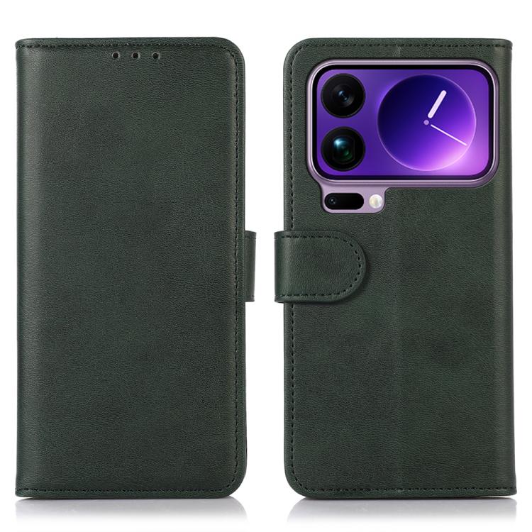 

For Xiaomi 17 Pro Cow Texture Leather Phone Case(Green)