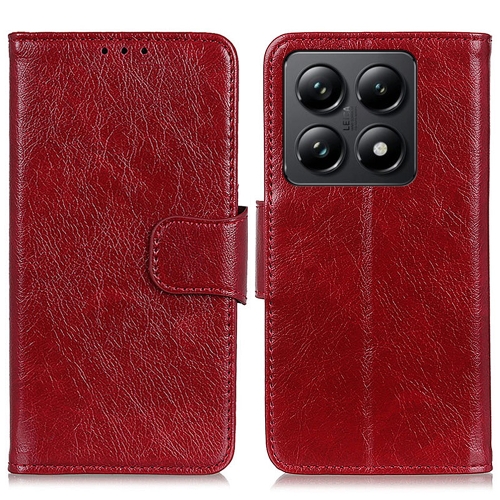

For Xiaomi 14T Nappa Texture Horizontal Flip Leather Phone Case(Red)