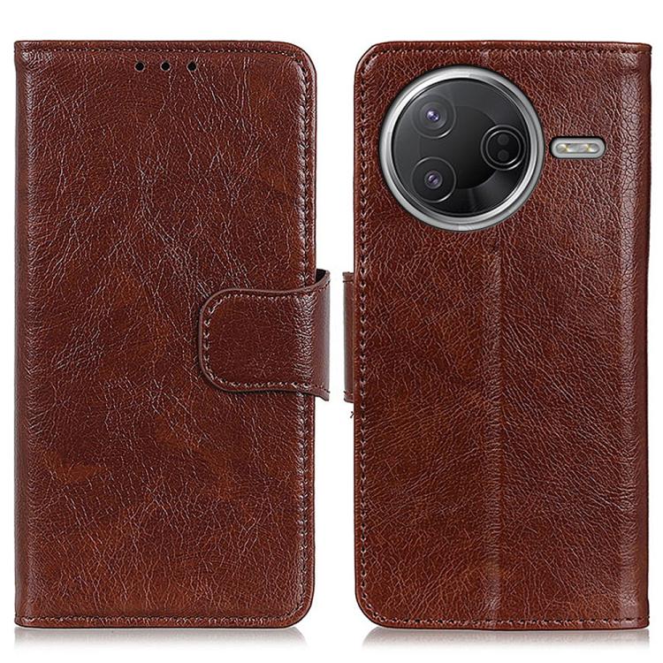 

For Xiaomi Poco F7 Pro / F7 Ultra Global Nappa Texture Horizontal Flip Leather Phone Case(Brown)
