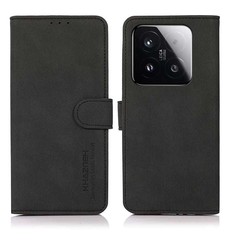 

For Xiaomi 15T 5G KHAZNEH Matte Texture Leather Phone Case(Black)