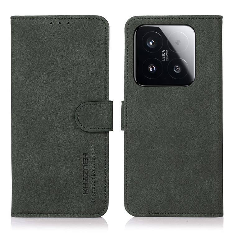 

For Xiaomi 15T 5G KHAZNEH Matte Texture Leather Phone Case(Green)