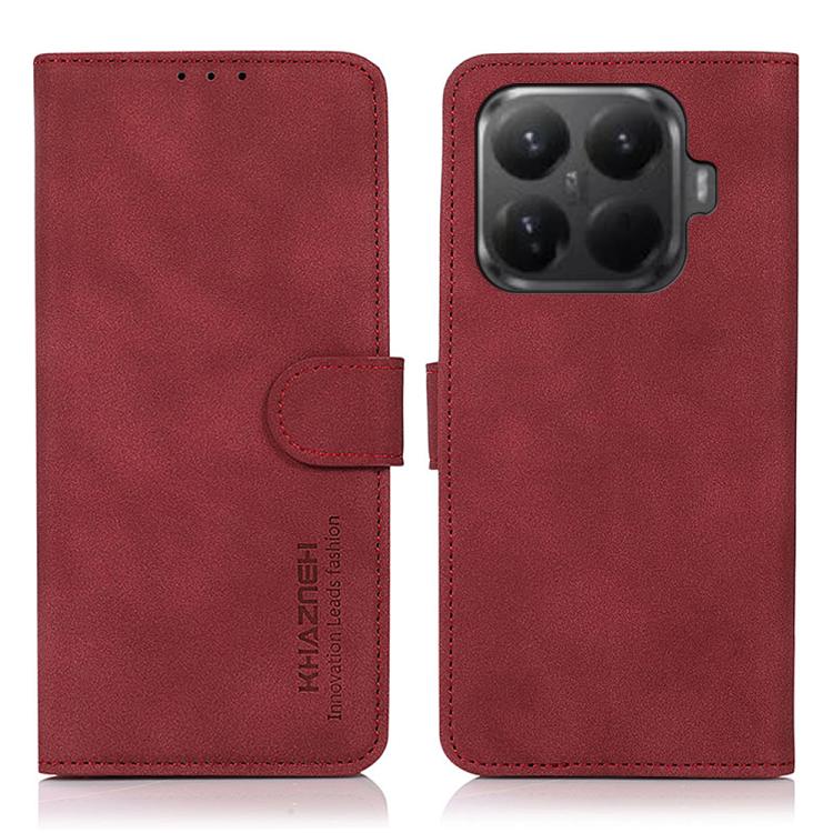 

For Xiaomi 15T Pro 5G KHAZNEH Matte Texture Leather Phone Case(Red)