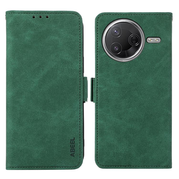 

For Xiaomi Poco F7 Pro / F7 Ultra Global ABEEL Frosted Magnetic RFID Leather Phone Case(Green)