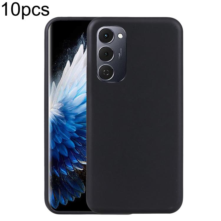 For Tecno Spark 40 Pro+ 4G 10pcs TPU Phone Case(Black)