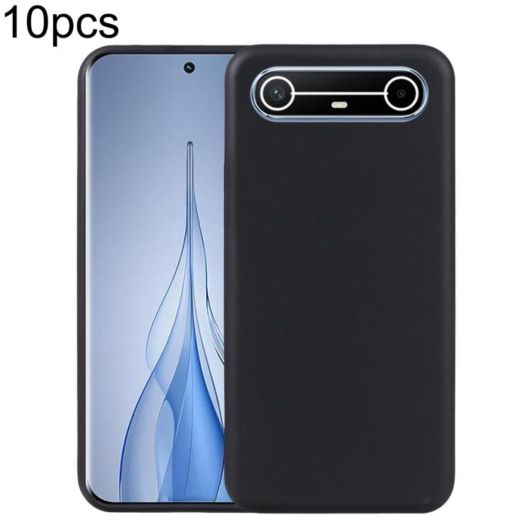 

For Tecno Pova Slim 10pcs TPU Phone Case(Black)