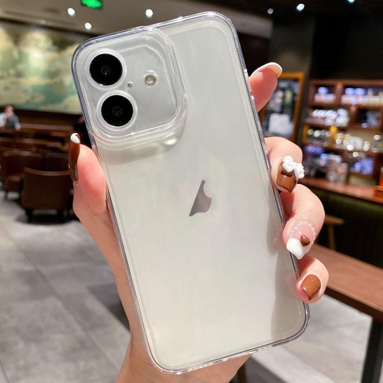 

For iPhone 17 Angel Eye Straight Edge Full Cover TPU Phone Case(Transparent)