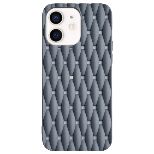 

For iPhone 11 Weave Cooling Solid Color TPU Phone Case(Grey)