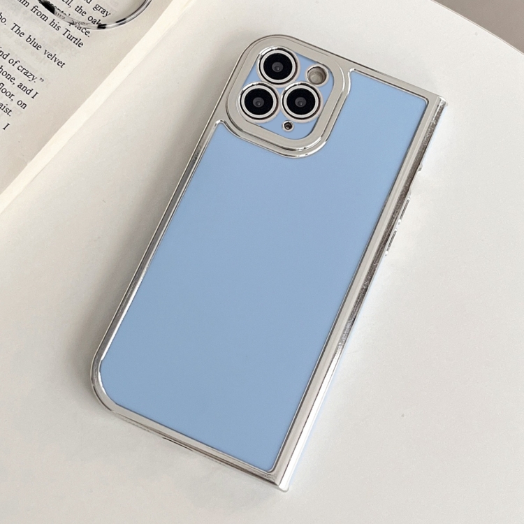 For iPhone 11 Pro Max Electroplated Solid Color Fine Hole TPU - Main Image