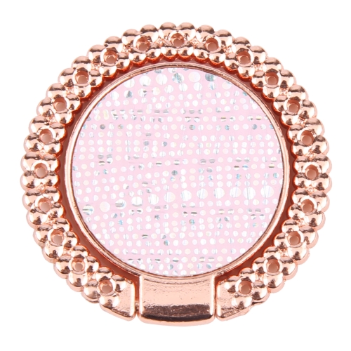 

Flash Diamond Metal Mobile Phone Ring Holder(Rose Gold+Pink)