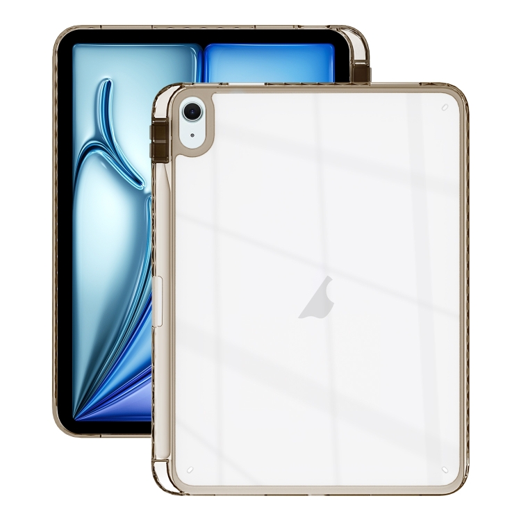 

For iPad Pro 11 2022 / 2021 Acrylic Hybrid TPU Tablet Case with Pen Slot(Black)