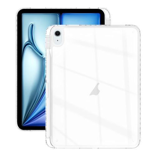 

For iPad Air 11 2024 / 2022 10.9 Acrylic Hybrid TPU Tablet Case with Pen Slot(Transparent)