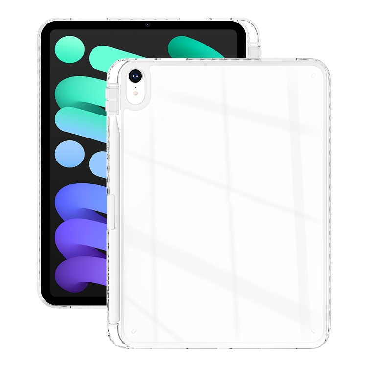 

For iPad mini 2024 / mini 6 Acrylic Hybrid TPU Tablet Case with Pen Slot(Transparent)