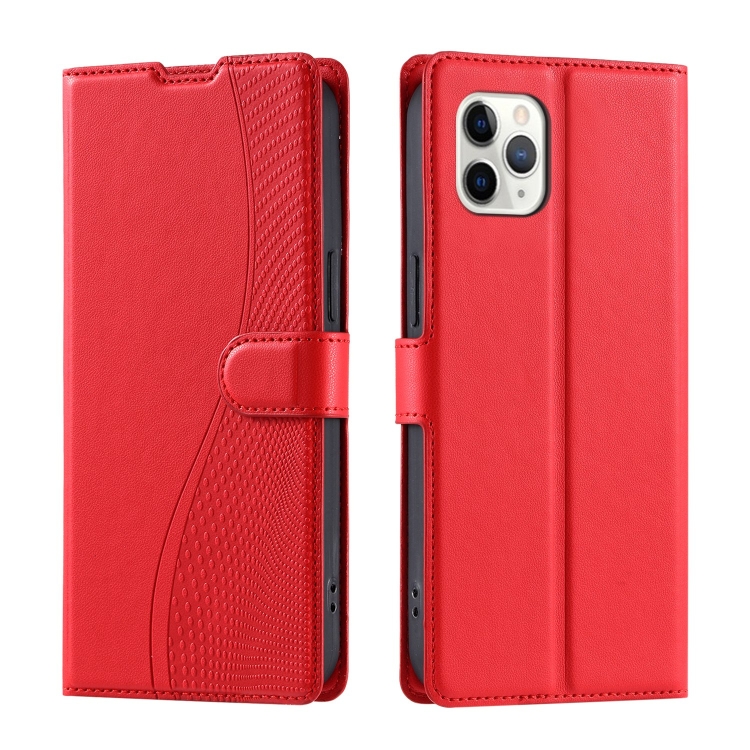 

For iPhone 11 Pro Max Voltage Ultra-thin Dot Leather Phone Case(Red)