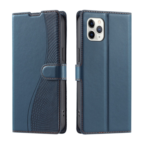 

For iPhone 11 Pro Max Voltage Ultra-thin Dot Leather Phone Case(Blue)