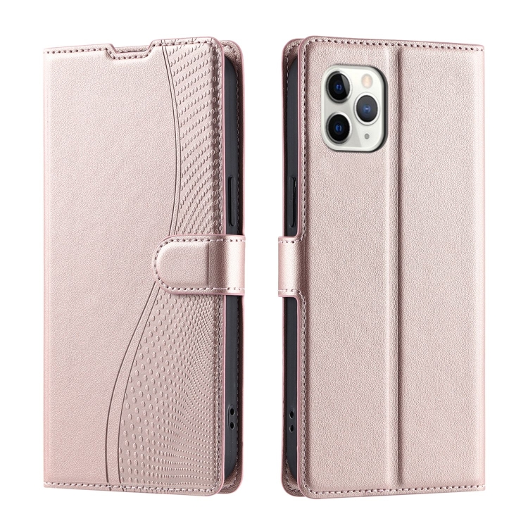 

For iPhone 11 Pro Voltage Ultra-thin Dot Leather Phone Case(Rose Gold)