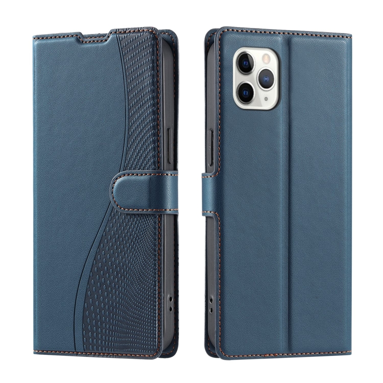 

For iPhone 11 Pro Voltage Ultra-thin Dot Leather Phone Case(Blue)
