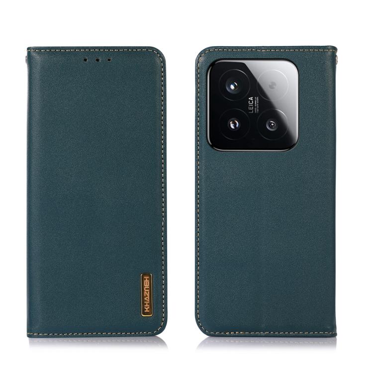 

For Xiaomi 15T 5G KHAZNEH Nappa Top Layer Cowhide Leather Phone Case(Green)