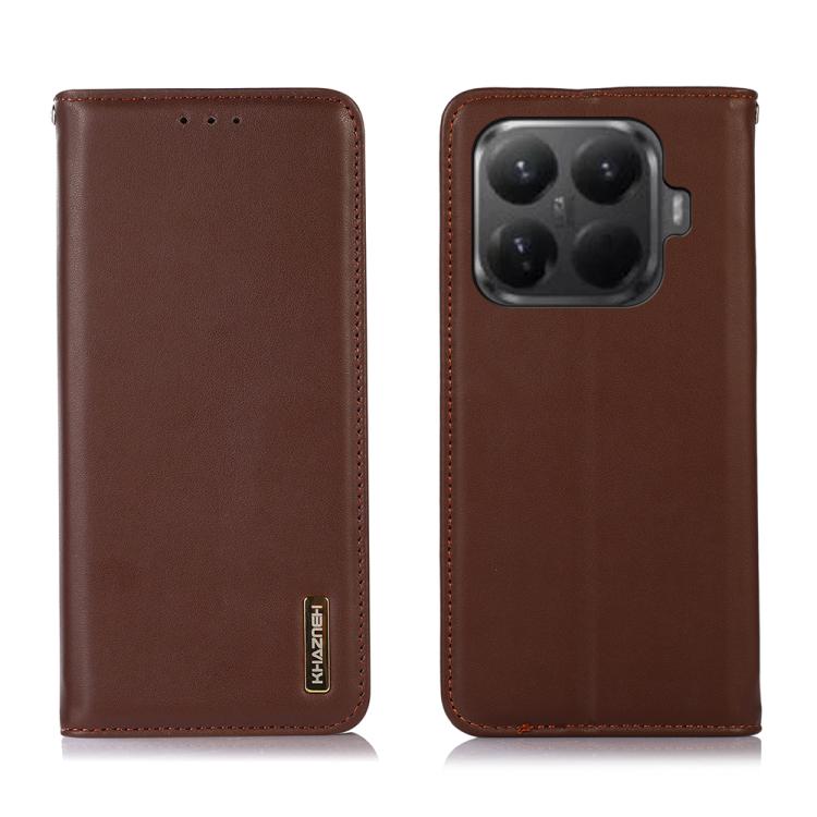 

For Xiaomi 15T Pro 5G KHAZNEH Nappa Top Layer Cowhide Leather Phone Case(Brown)