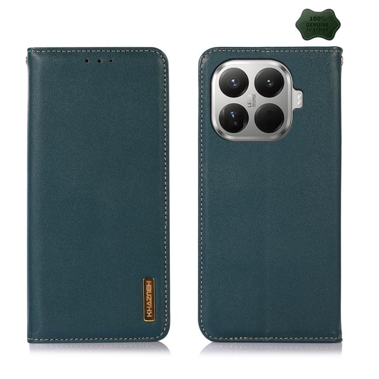 For Xiaomi 17T 5G KHAZNEH Nappa Top Layer Cowhide Leather Phone Case(Green)