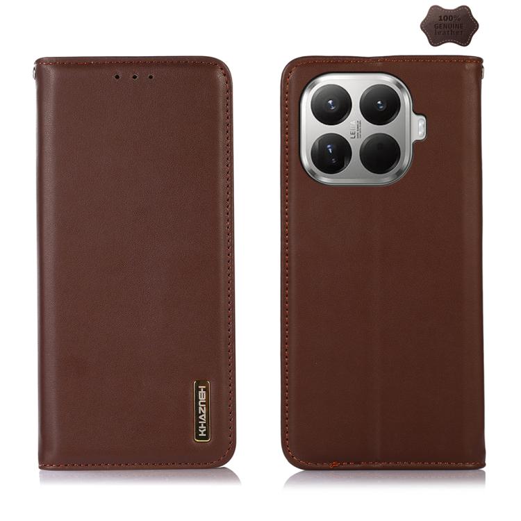 For Xiaomi 17T Pro 5G KHAZNEH Nappa Top Layer Cowhide Leather Phone Case(Brown)